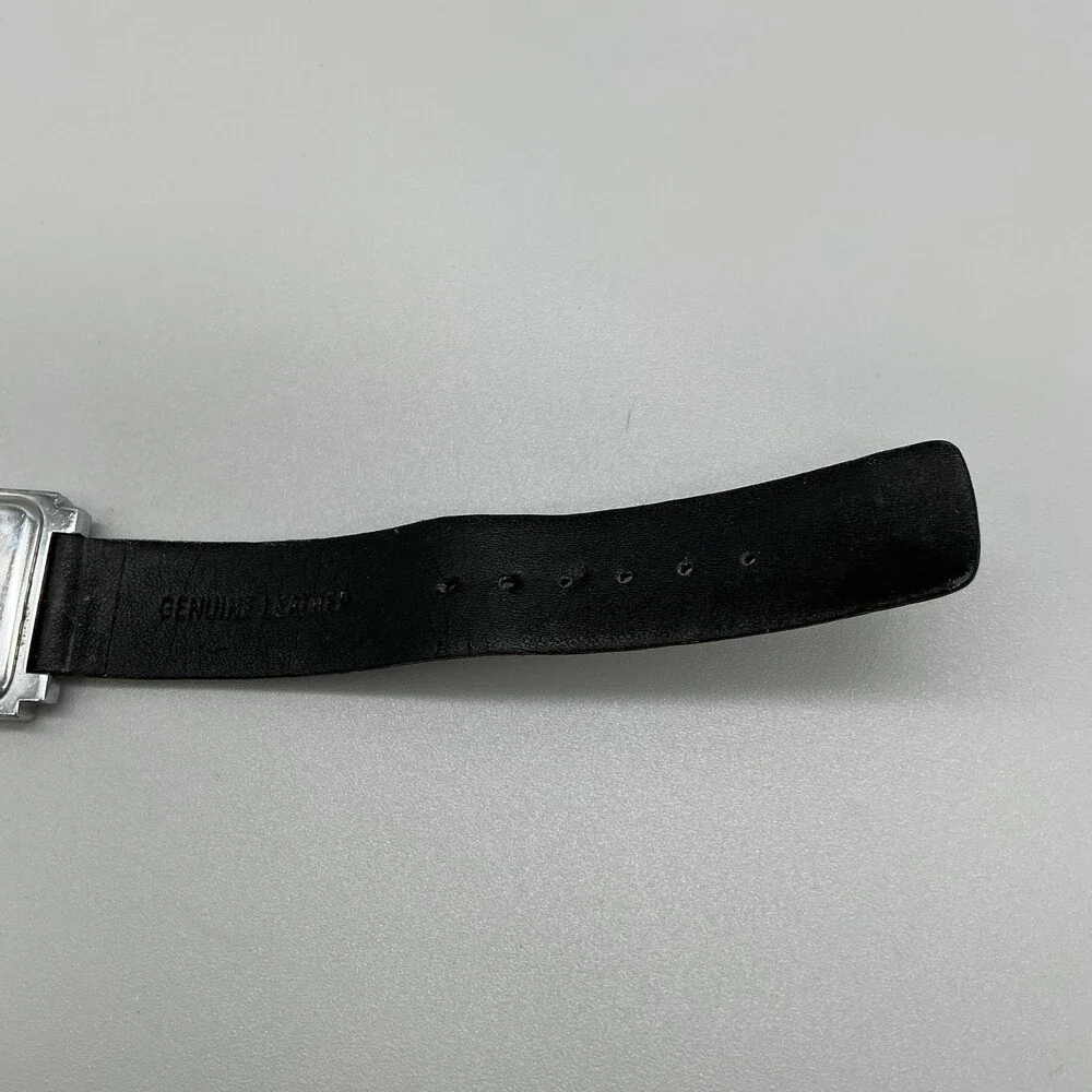 Marcel Drucker 22-390 Womens Watch 29mm White Dial Black Leather New Battery